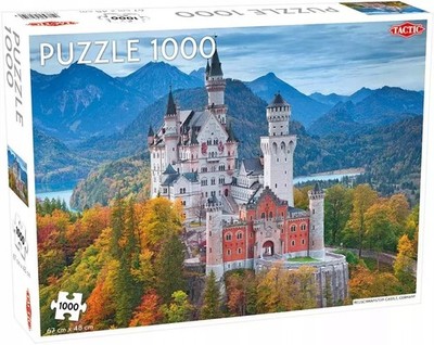 Puzzle Tactic Neuschwanstein Castle 1000 Teile - Neu & Ovp, ab 9 Jahren