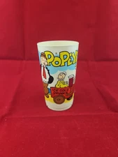Vintage 1979 POPEYE PLASTIC DRINKING CUP 6 oz. DEKA PLASTICS 