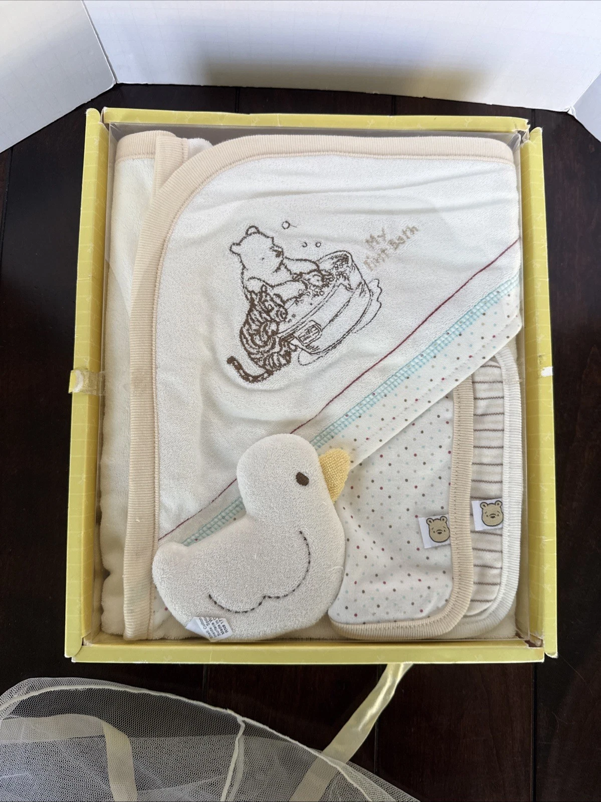 Disney Classic Winnie the Pooh Hooded Towel & Washcloths Cotton Gift Set NOS
Opens in a new window o