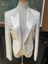 SALE Vintage 1990s White Tuxedo Jacket. Fabulous Robert Wagner Collection SM