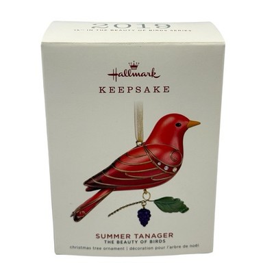 Hallmark 2019 Beauty of Birds #15 Summer Tanager Christmas Ornament - QXR9417