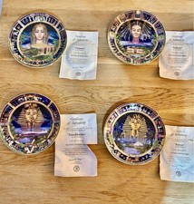 4X Bradford Exchange The Power of Ancient Egypt Collector Plates. 