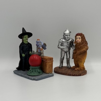 RARE Vintage Wizard Of Oz Wicked Witch & Winged Monkey + Tin Man & Lion Toy Lot