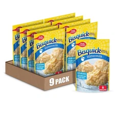 Betty Crocker Bisquick Complete Buttermilk Biscuit Mix, 7.5 Ounce (Pack of 9) 