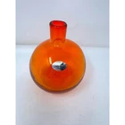 Genuine Blenko Handcraft  6424 Orange Tangerine Round Glass Vase Hand Blown 2024