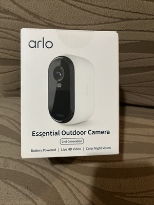 New Arlo Essential Security Camera 2K Outdoor 2ndGen Wireless with Spotlight.