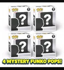 Random Funko POP Mystery 4 Pack New Condition Figure Gift No Duplicates (Chases)