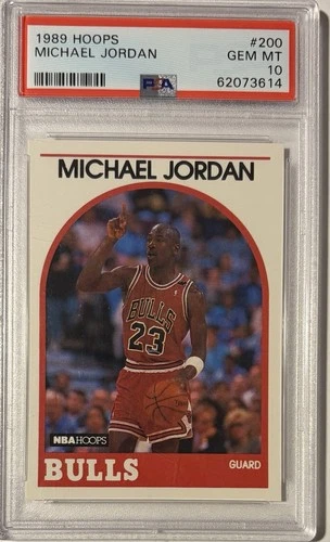 1989-90 NBA Hoops - Michael Jordan #200 Basketball Card - Graded PSA 10 GEM MT