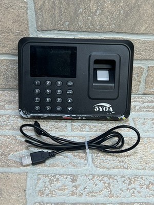 Fingerprint Attendance Biometric Machine System Employee Keypad USB Data Manage