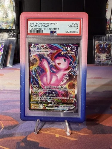 Pokemon 2021 Mew VMAX 269/264 Alt Art Secret Rare Fusion Strike GEM MINT PSA 10