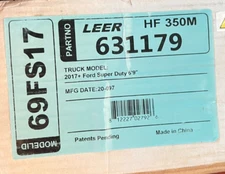 Leer Hf350m   Fits 2017 + Fits Ford Super Duty With 6.9 Ft Bed   Low Profile,