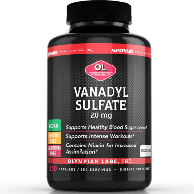 Olympian Labs Vanadyl Sulfate 20mg 250 Capsules