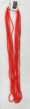 2 Half Hanks of 11/0 Opaque Seed Beads - Orange Luster