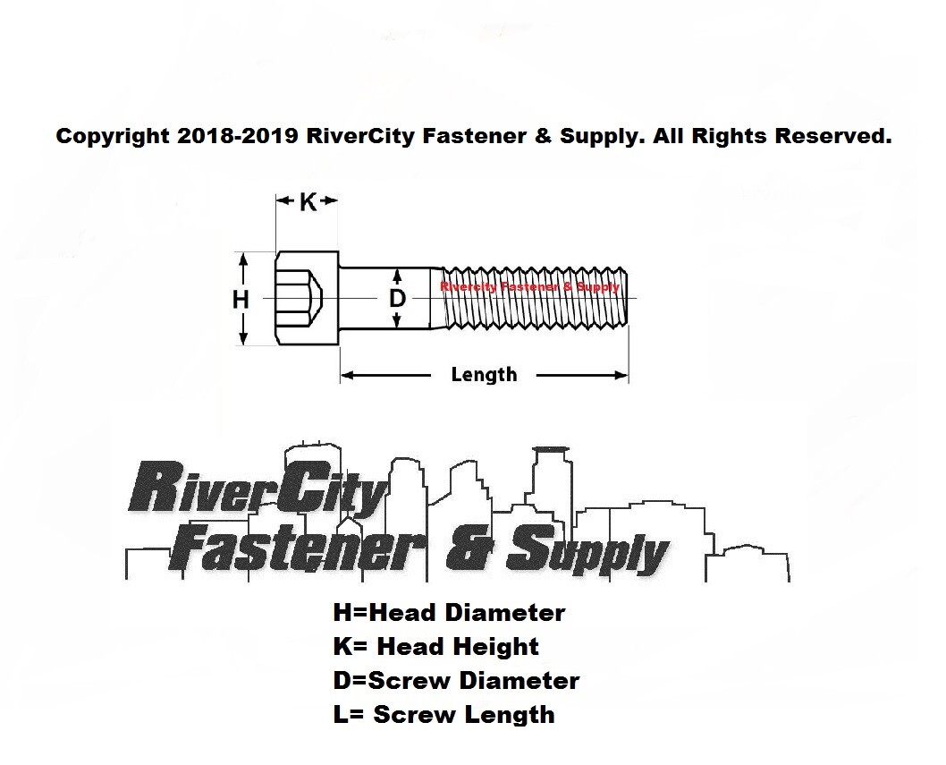 (2) 5/1618x61/2 Socket Head Cap Screw 5/16x18x6.5 Allen Bolts 5/1618x6.5