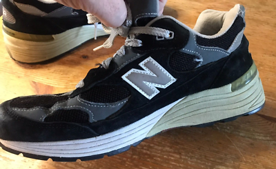 New Balance 992 Black Grey Size 7.5 D Made In USA M992BK