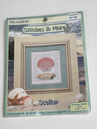 True Colors Scallop Counted Cross Stitch Kit - Afbeelding 1 van 6