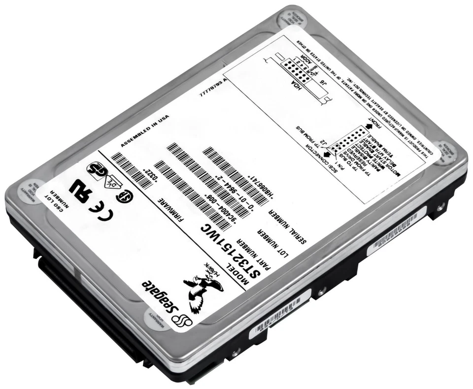 Disco Rigido Seagate Hawk 2XL ST32151WC 2.15GB 5400Giri/Min SCSI 80-PIN 3.5" - Image 2 of 3