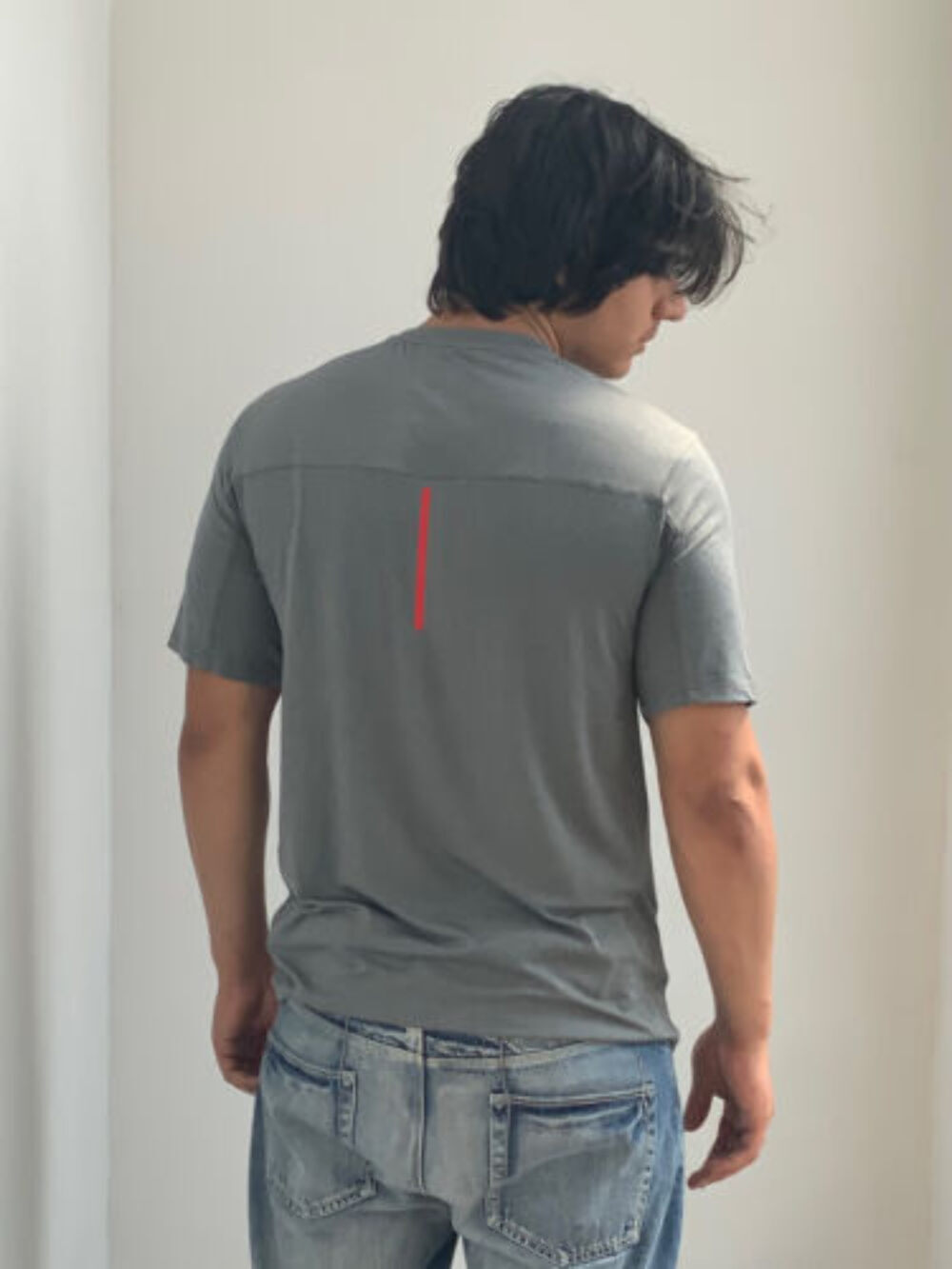 T shirt uomo Fila Heather grigio rossa manica corta nuova con etichetta