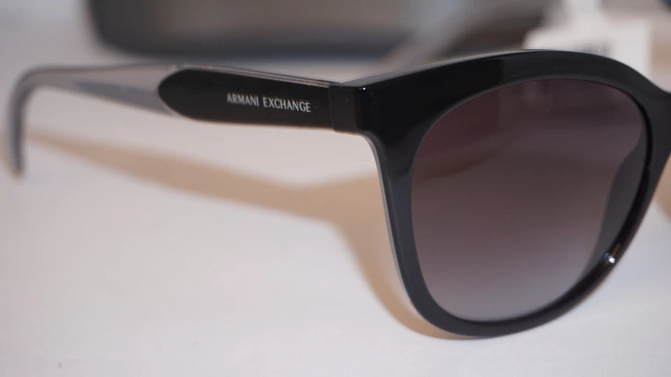 Armani Exchange Sunglasses New Cateye Black Grey AX4094S 81588G 54 19 140 - Image 2 of 4