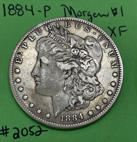 1884-P Morgan Silver Dollar $1  XF Extra Fine 90% Silver