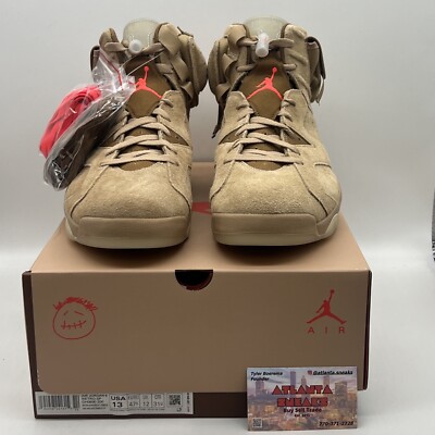 Size 13 - Jordan 6 Retro x Travis Scott Mid British Khaki Brand