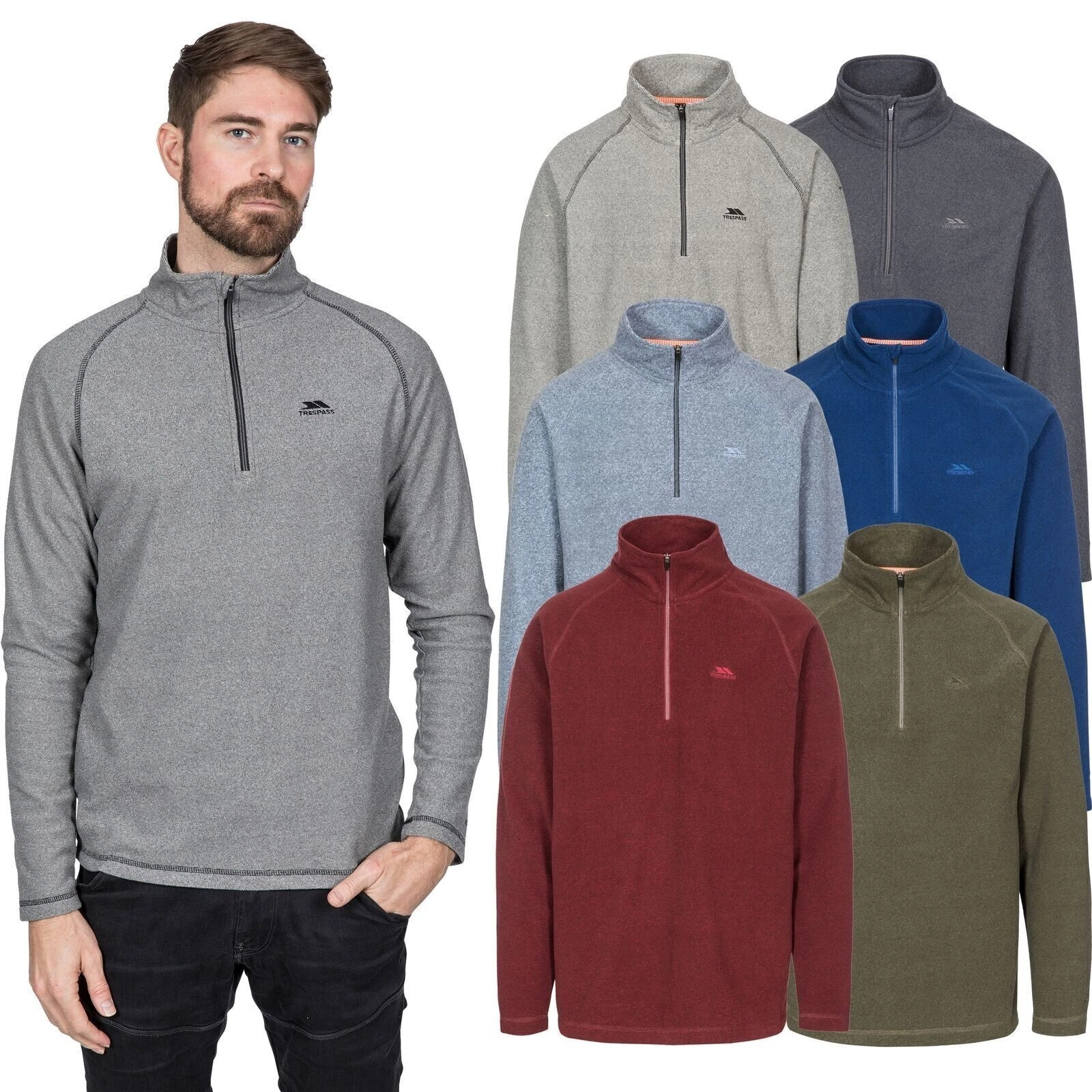 Trespass Keynote Mens Light Weight Micro Fleece Half Zip Quick Dry Top S-3XL
Opens in a new window o