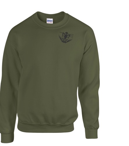 CAMISETA BORDADA CON LOGOTIPO SUÉTER SUDADERA CON CAPUCHA HUESO RANA AZUL MARINO EQUIPO EE. UU. - Imagen 5 de 19