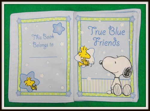 SNOOPY BABY'S BEST FRIEND - Completed Cloth Fabric Soft Book Child Baby Gift - Picture 2 of 7