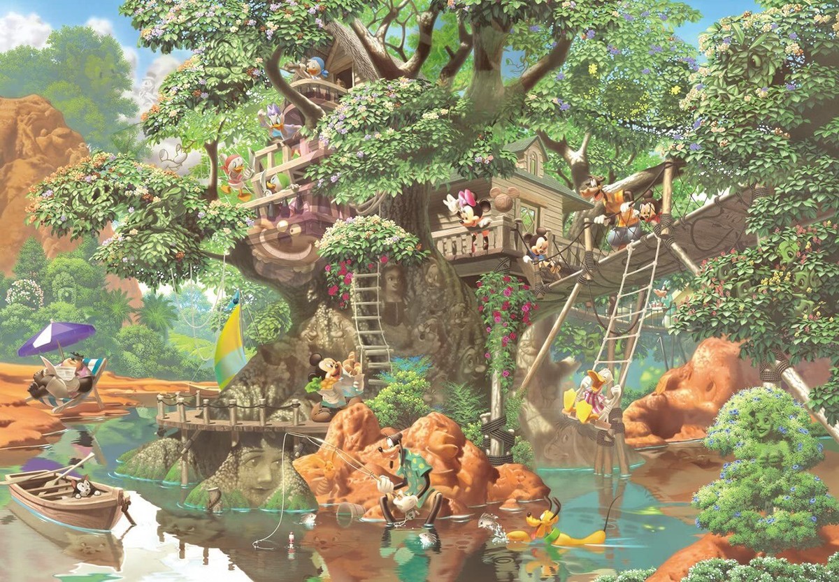 Disney Mysterious Forest Tree House 1000 piece Puzzle (51x73.5cm