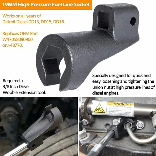 Injector Cup Remover Engine Barring Timing Removal Install Tool for Detroit Dies - Bild 13 von 16