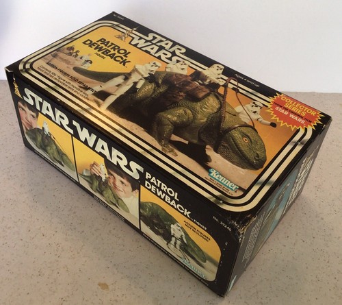 BRAND NEW VINTAGE 1983 STAR WARS PATROL DEWBACK IN TIGHTLY FACTORY SEALED BOX. - Picture 8 of 9