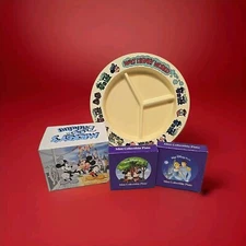 Deka Plastics Disney land Divided Childs Plate Mini Collectible Cinderella B4