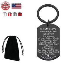 To My Love Keychain Key Chain Husband Boyefriend Romantic Valentine's Gift USA