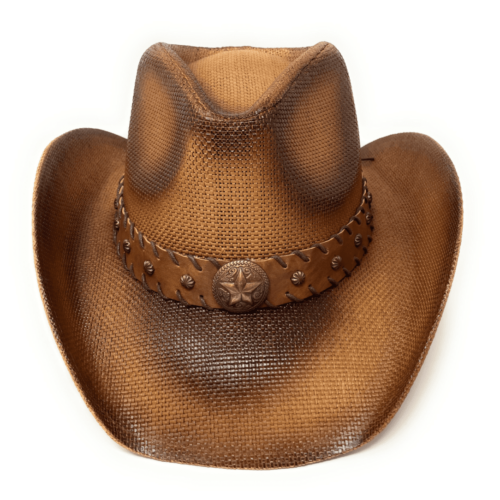 Summer Distressed Cowboy Hat - Starcrest - Picture 4 of 7