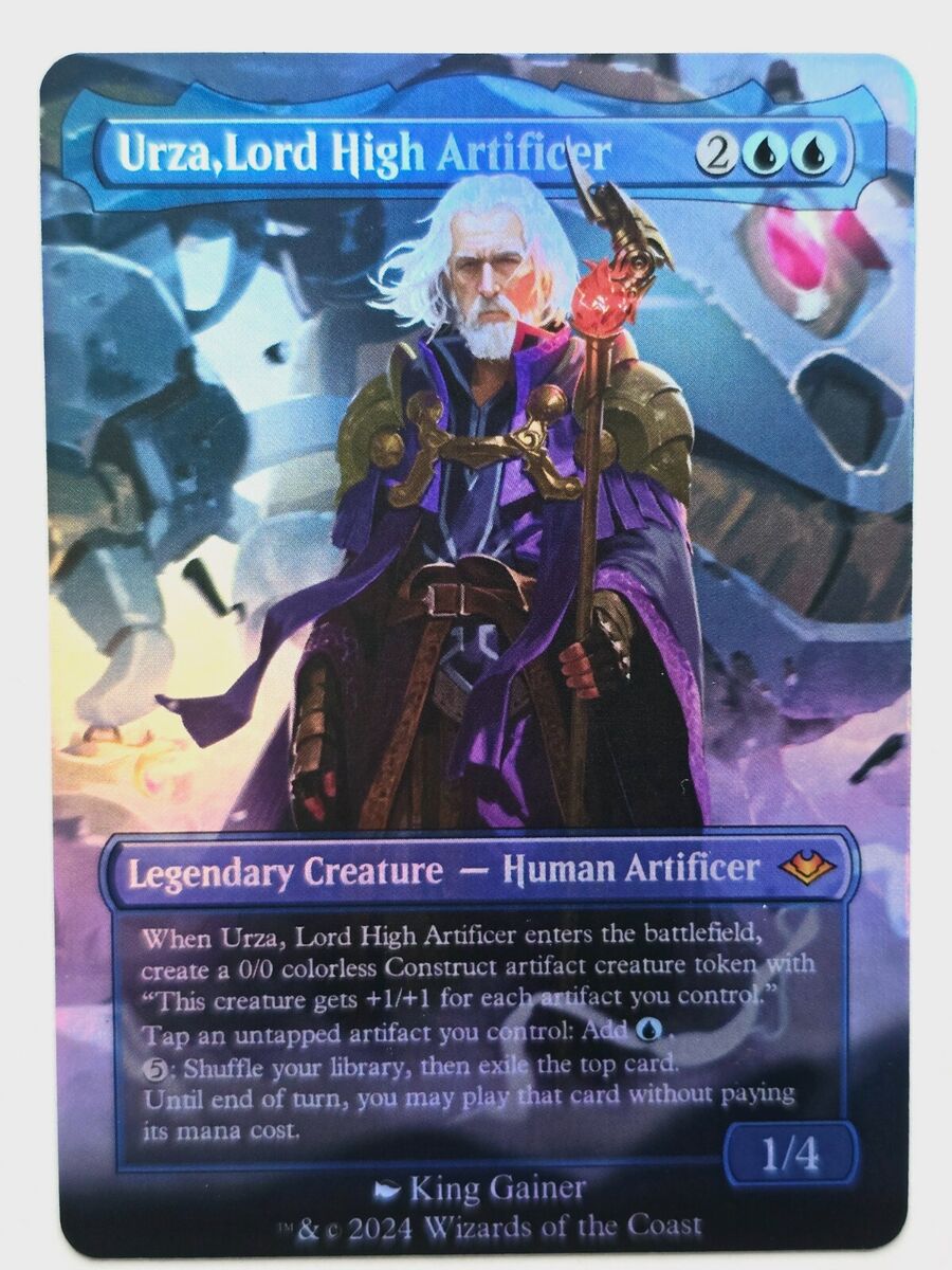 Urza, Lord High Artificer By KG 01 Foil-Altered Art Custom Urza, Lord High Artificer By KG 01 Foil-Altered Art Custom