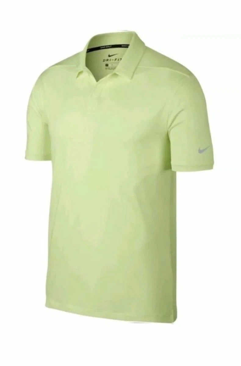 Nike Mens Control Stripe OLC Golf Polo Shirt Yellow Size XL 942876