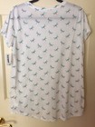 Girls Top Short Sleeve Old Navy White w/dragonflies sz 14XL Relaxed High low NWT — photo 2