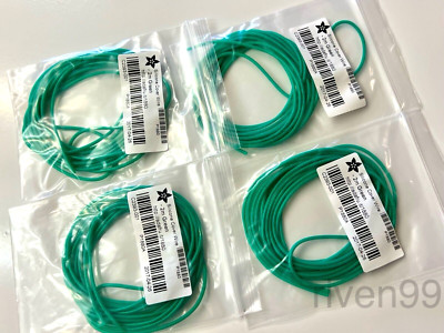 Lot of 4pcs Adafruit Green Silicone Stranded 26AWG Hookup Wire, 2m (6.5ft) each