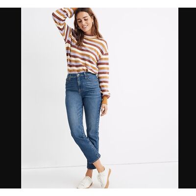 Madewell Jeans Classic Straight Jean, Medium Wash, Size 28