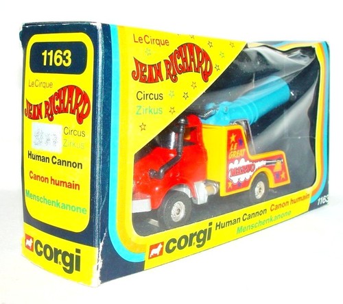 Corgi Toys BERLIET TRUCK "CIRCUS JEAN RICHARD" HUMAN CANNON Original MIB`79 RARE - Picture 4 of 6