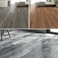Floor Planks Tiles Adhesive Wood Effect Vinyl Flooring Kitchen Decoration 1-5m²