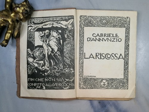 LOTTO 17 VOLUMI D’ANNUNZIO TREVES PRIME EDIZIONI XILOGRAFIE INCISIONI LEGATURE - Foto 2 di 12