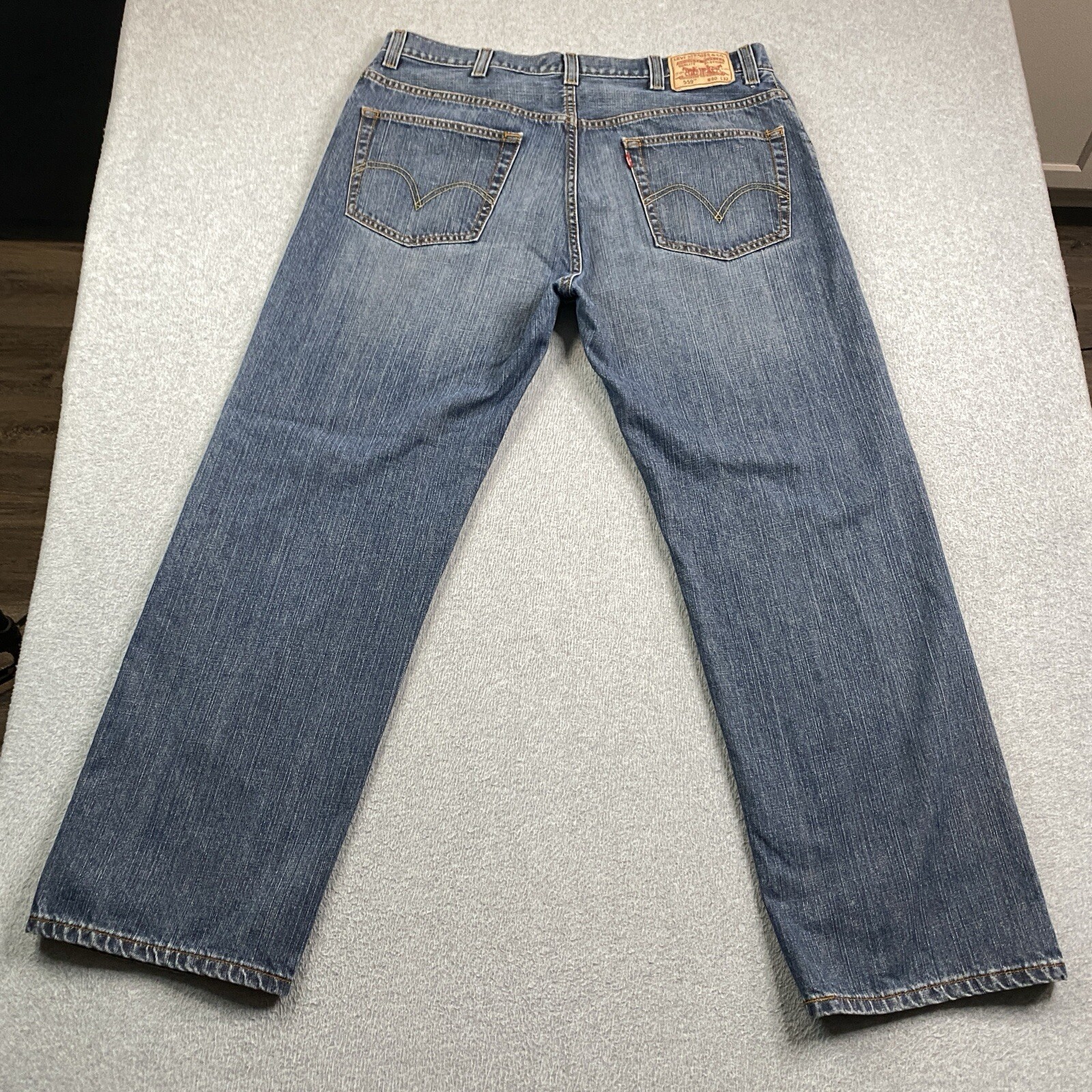 Levis 559 Jeans Mens 40x32 Relaxed Straight Denim Cotton Workwear Western Cowboy