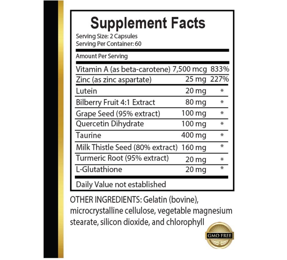 VISION SUPPORT SUPPLEMENT Eye Vitamin & Mineral Supplement with