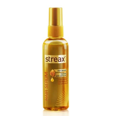 【超まとめ買い】E-STANDARB HAIR SERUM 6本入り Streax Hair Serum Vitalized with Walnut Oil-25ml Natural