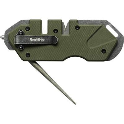 Smith's 50981 Pocket Pal Knife Sharpener-PP1-OD Green