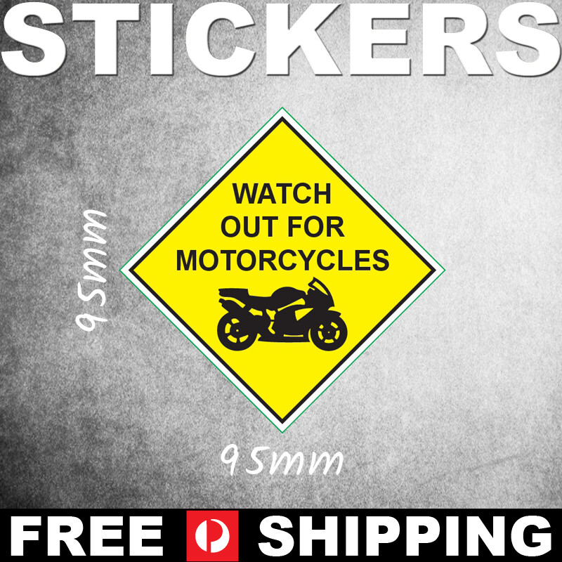 Watch Out For Motorcycles Vinyl Bumper Sticker PS00433 eBay
