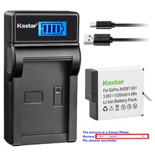 Kastar Battery USB LCD Charger for GoPro AHDBT-501 Gopro5 GoPro Hero 5 HD Black