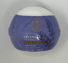 BATH BODY WORKS AROMATHERAPY LAVENDER VANILLA BATH FIZZY BOMB BALL 4.6OZ SHEA