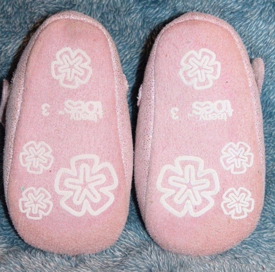 Zapatos de vestir de tela rosa talla 3 para niños pequeños Foto 2 de 2